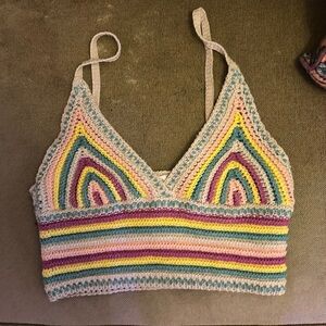 cute crochet top.